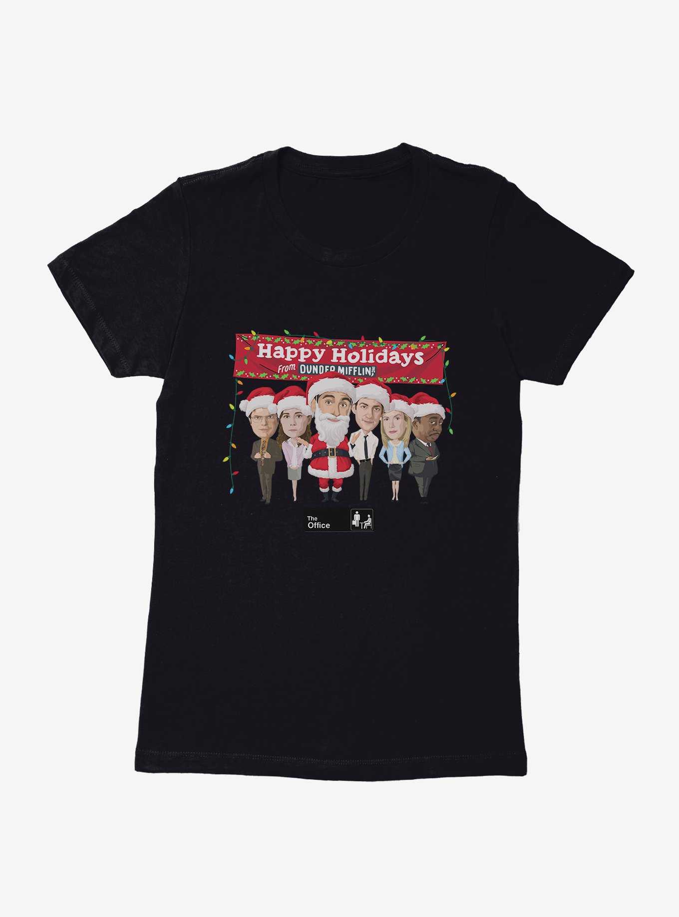 The Office Happy Holidays Womens T-Shirt, , hi-res