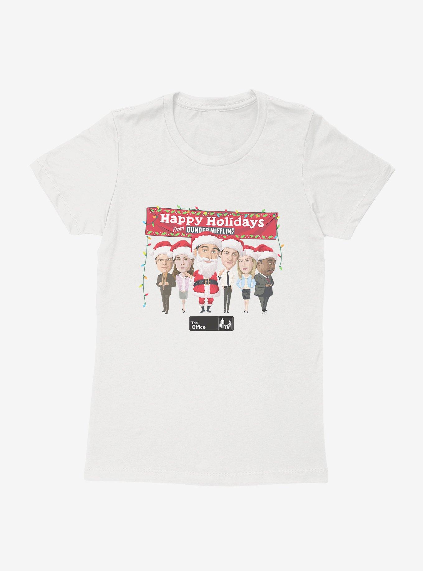 The Office Happy Holidays Womens T-Shirt