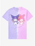 My Melody & Kuromi Split Wash Boyfriend Fit Girls T-Shirt, MULTI, hi-res