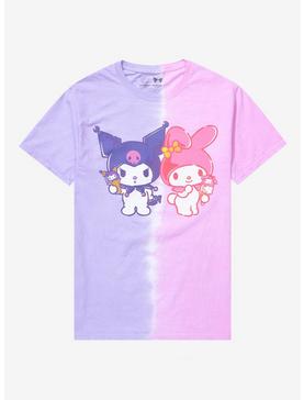 My Melody & Kuromi Split Wash Boyfriend Fit Girls T-Shirt, , hi-res