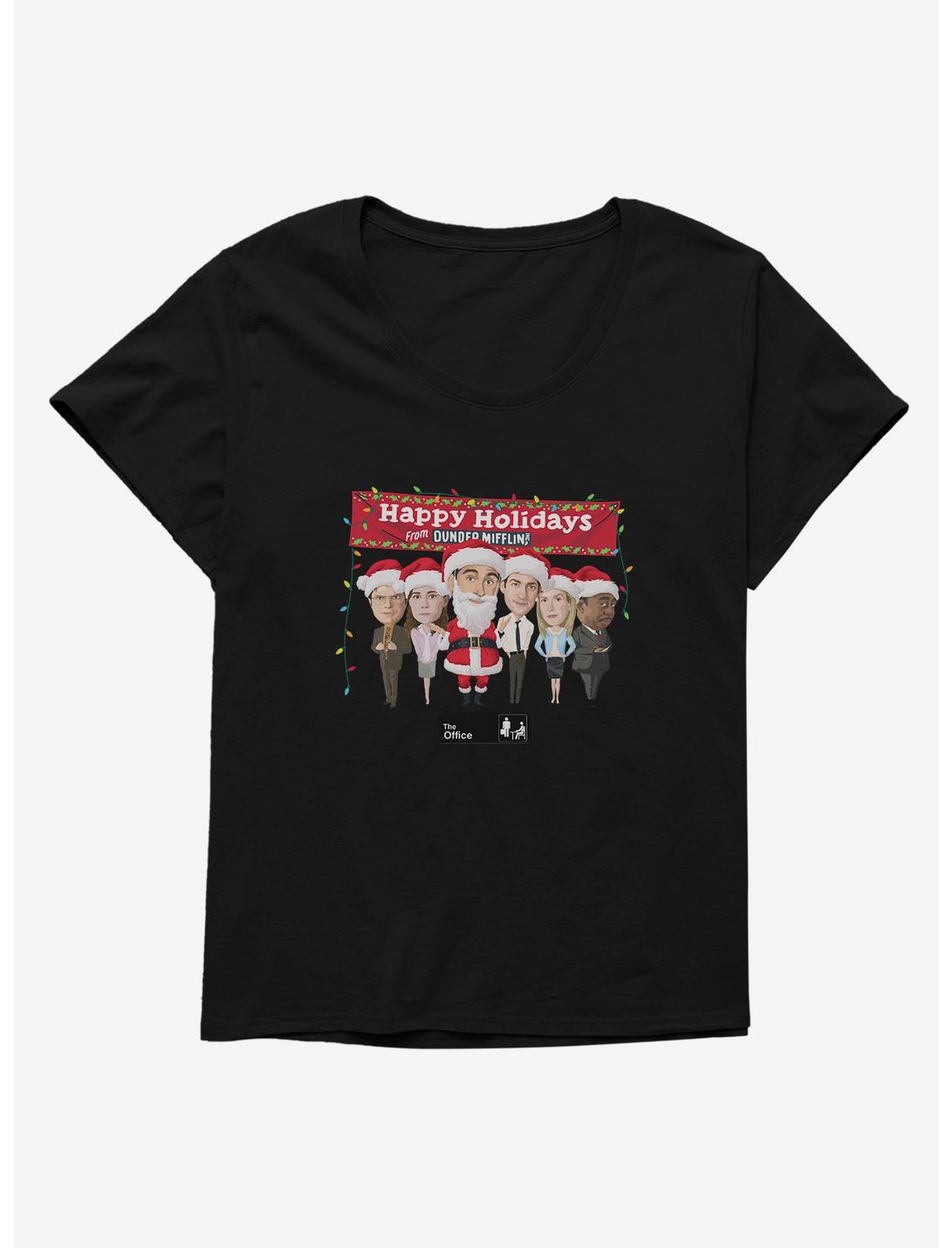 The Office Happy Holidays Womens T-Shirt Plus Size, , hi-res