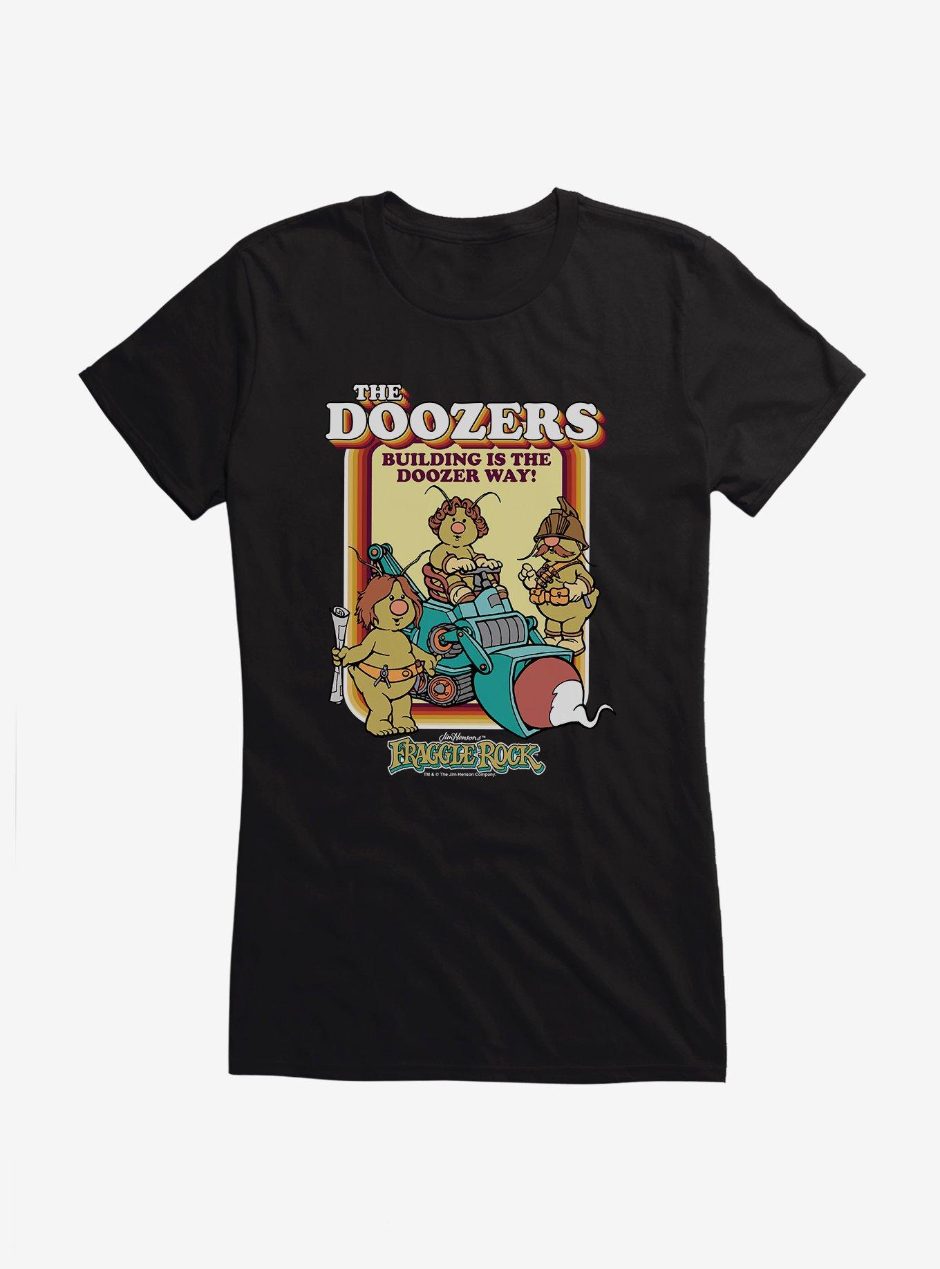 Jim Henson's Fraggle Rock The Doozers Building Girls T-Shirt, BLACK, hi-res