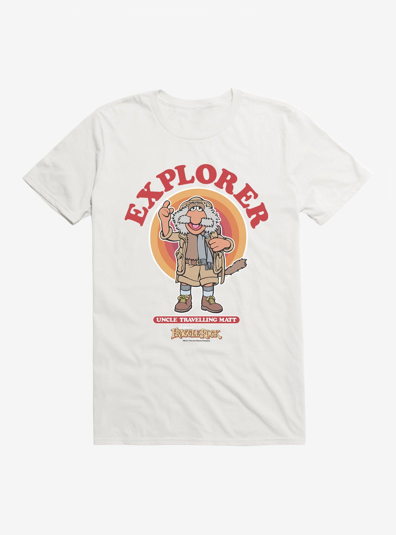 Jim Henson's Fraggle Rock Explorer Uncle Travelling  T-Shirt, WHITE, hi-res
