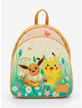 Loungefly Pokemon Pikachu & Eevee Flowers Mini Backpack, , hi-res