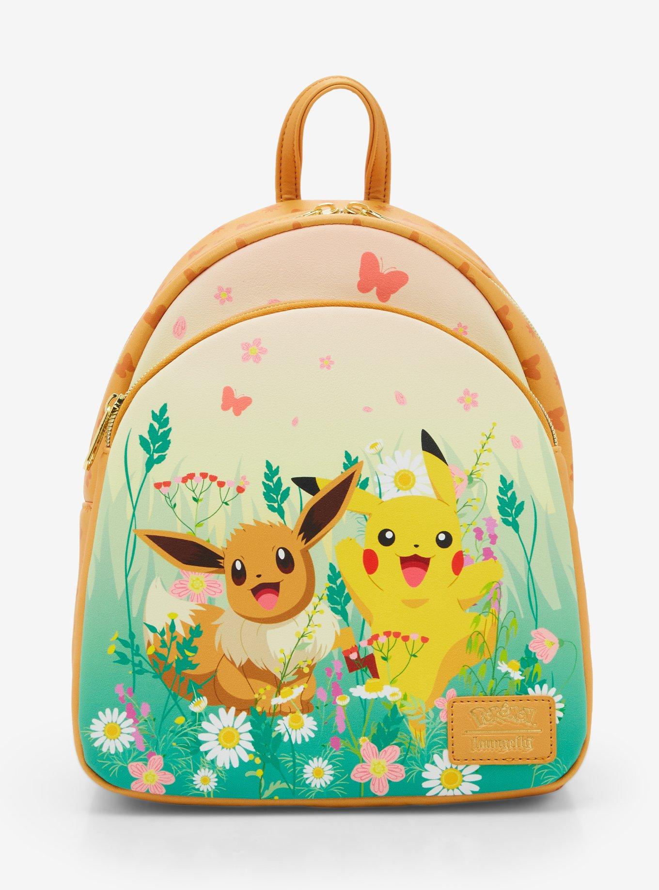 Licensed Pokemon School Lunch Bag Insulated Snack Bag Red Group Pikachu  Eevee Bulbsaur