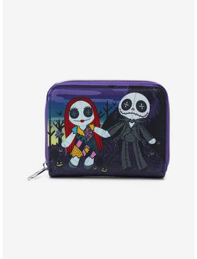 Loungefly The Nightmare Before Christmas Jack & Sally Doll Mini Zipper Wallet, , hi-res