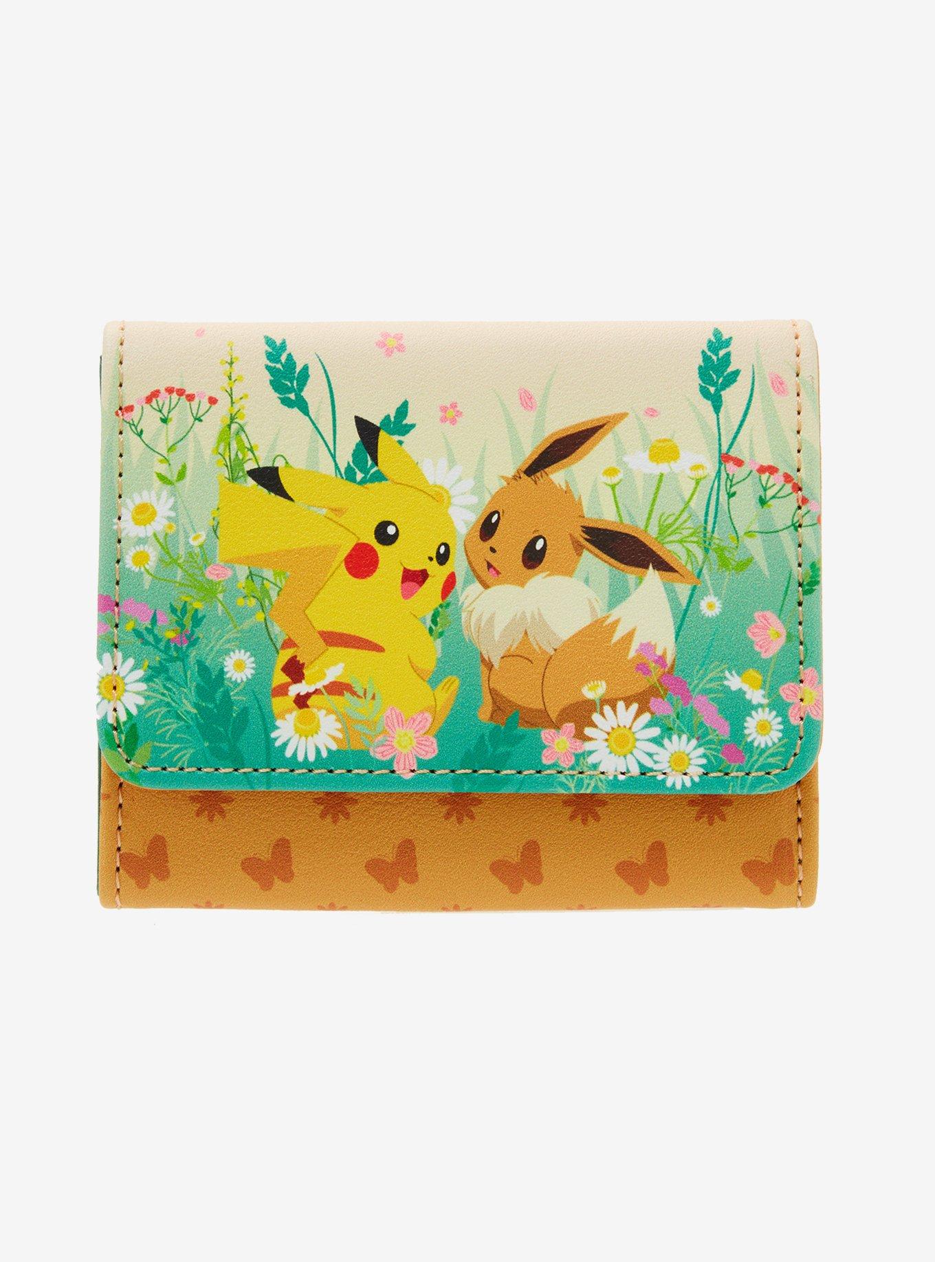 Loungefly Pokemon Pikachu & Eevee Flowers Mini Wallet