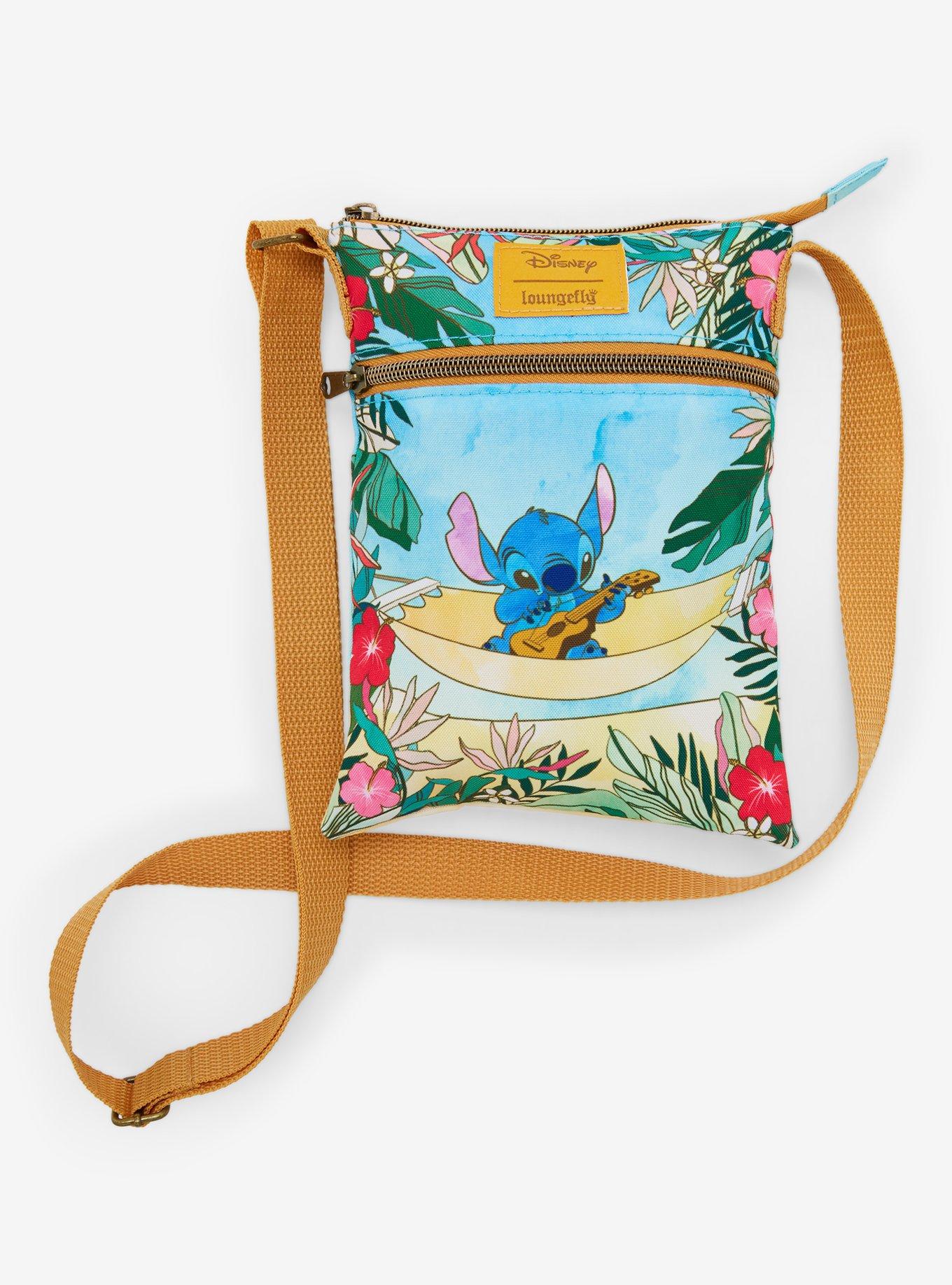 Hot Topic Loungefly Disney Lilo & Stitch Turtles Passport Crossbody Bag