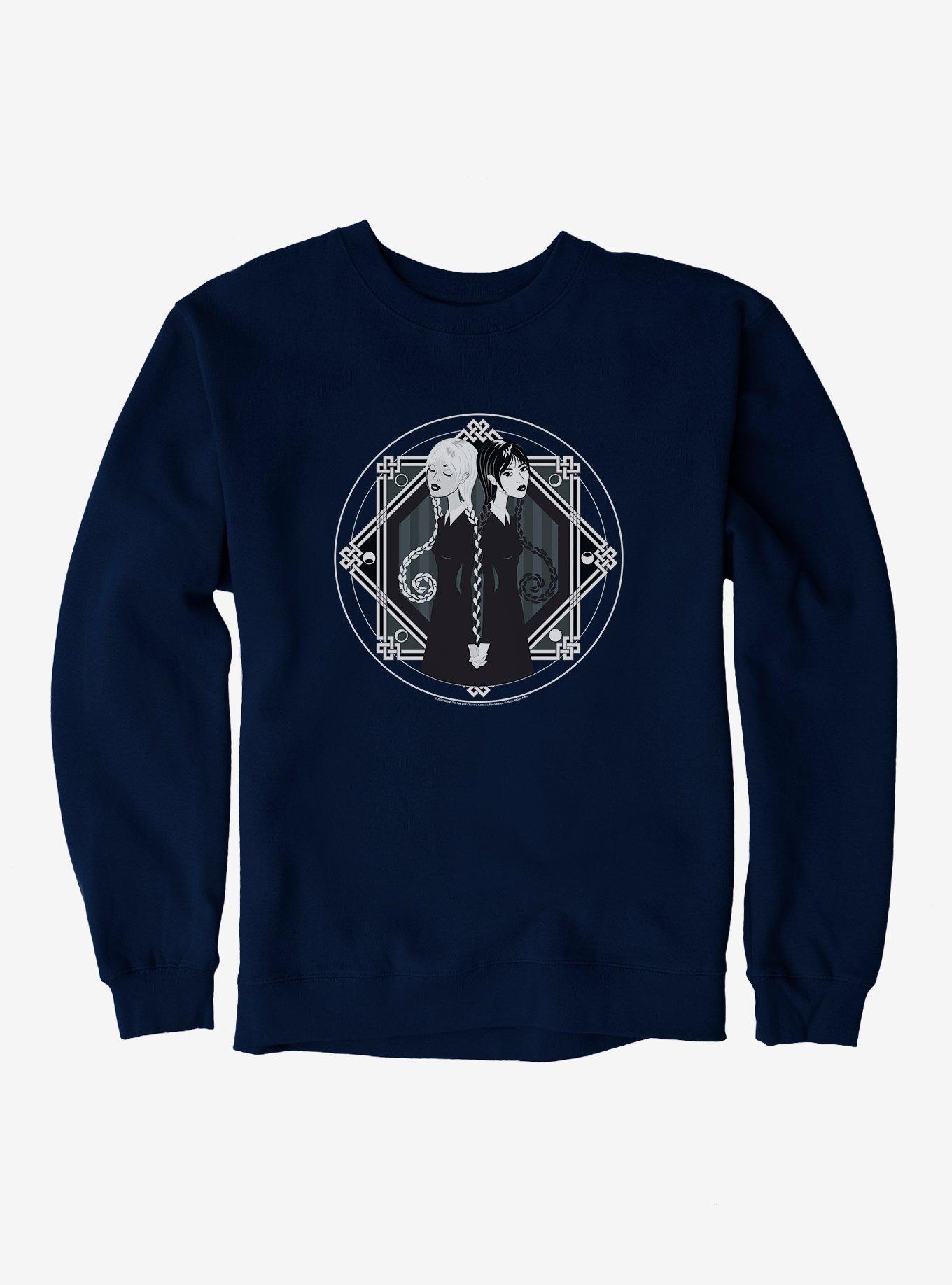 Wednesday Goody And Wednesday Addams Sweatshirt, NAVY, hi-res
