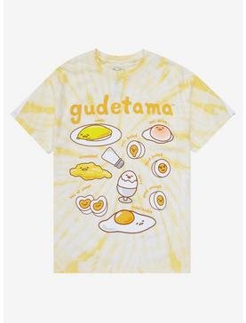Gudetama Egg Type Tie-Dye Boyfriend Fit Girls T-Shirt, , hi-res