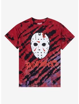 Friday The 13th Jason Mask Tie Dye Boyfriend Fit Girls T-Shirt, , hi-res