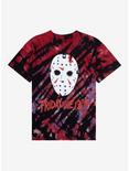 Friday The 13th Jason Mask Tie Dye Boyfriend Fit Girls T-Shirt, MULTI, hi-res