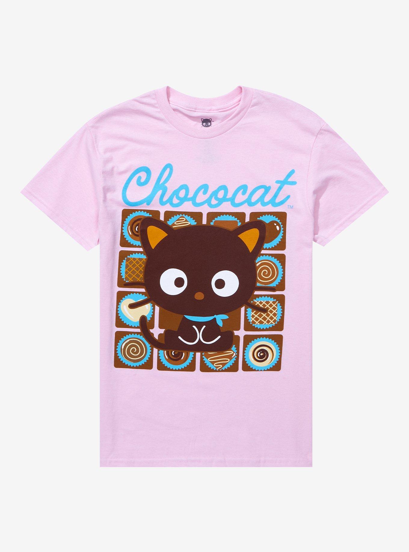 Chococat Chocolate Grid Girls T-Shirt, MULTI, hi-res
