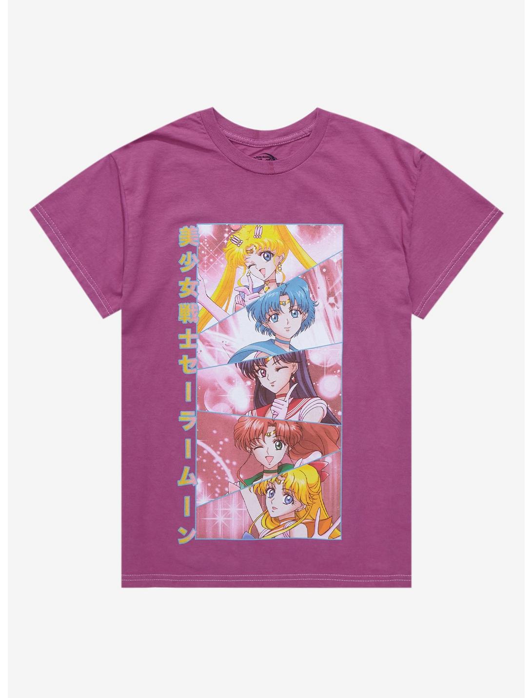 Sailor Moon Crystal Panel Boyfriend Fit Girls T-Shirt, MULTI, hi-res