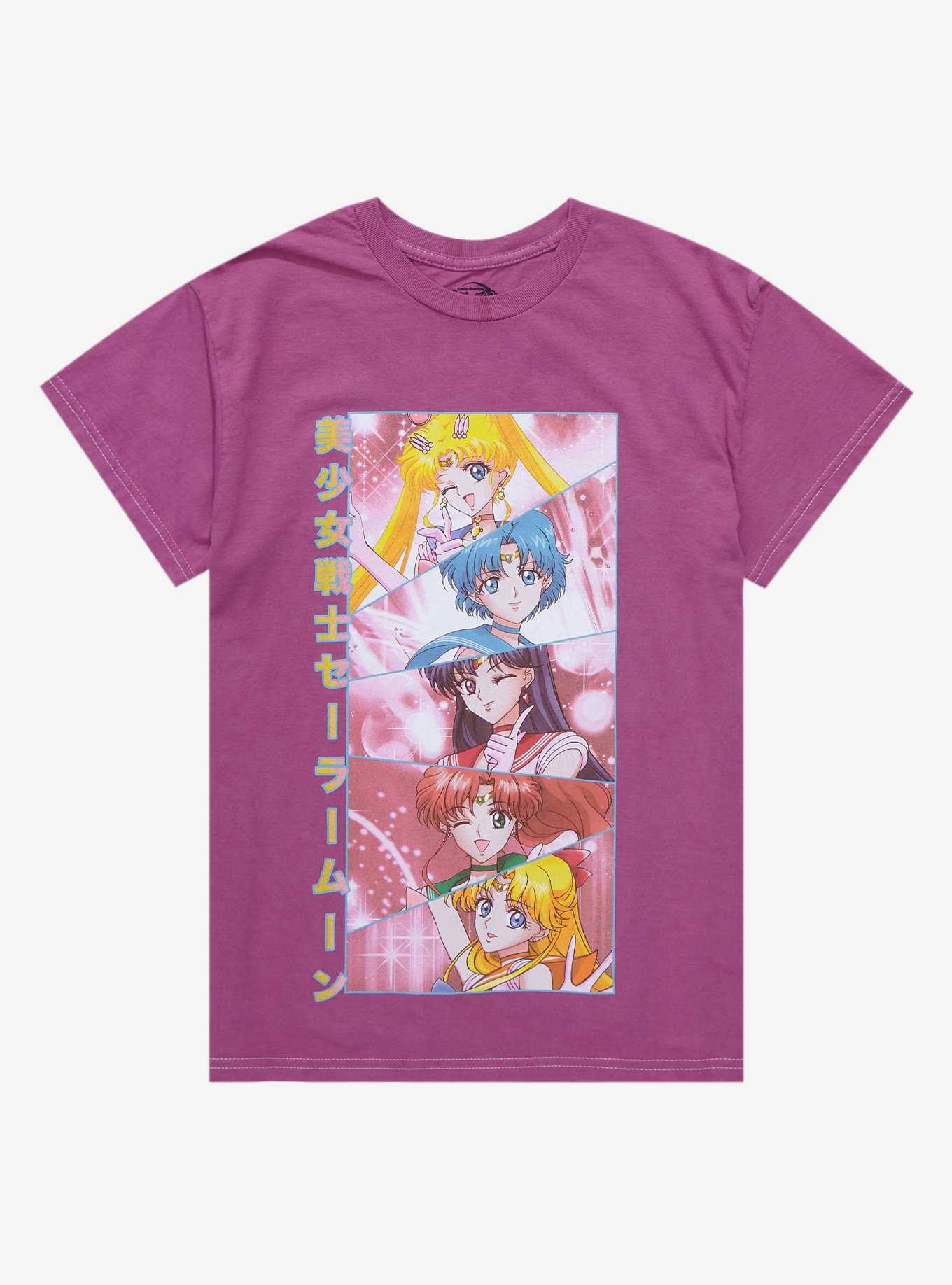 Sailor Moon Crystal Panel Boyfriend Fit Girls T-Shirt, , hi-res