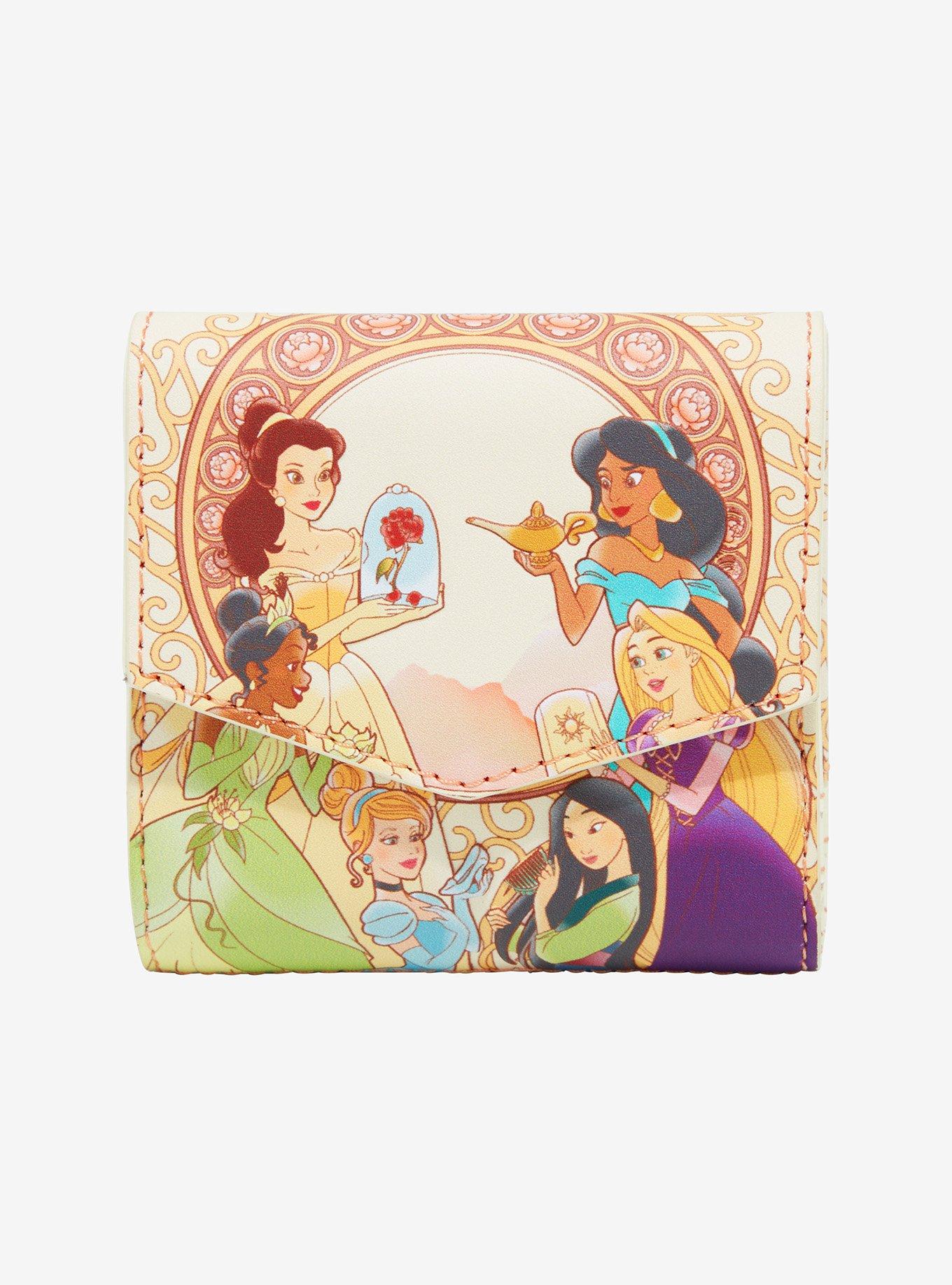 Loungefly Disney Princess Ornate Floral Group Portrait Small Wallet BoxLunch Exclusive BoxLunch