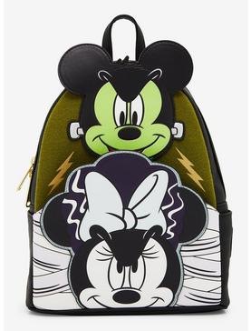 Loungefly Disney Mickey and Minnie Mouse Frankenstein Mini Backpack - BoxLunch Exclusive, , hi-res