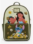 Loungefly Disney Lilo & Stitch Floral Character Portraits Mini Backpack - BoxLunch Exclusive, , hi-res