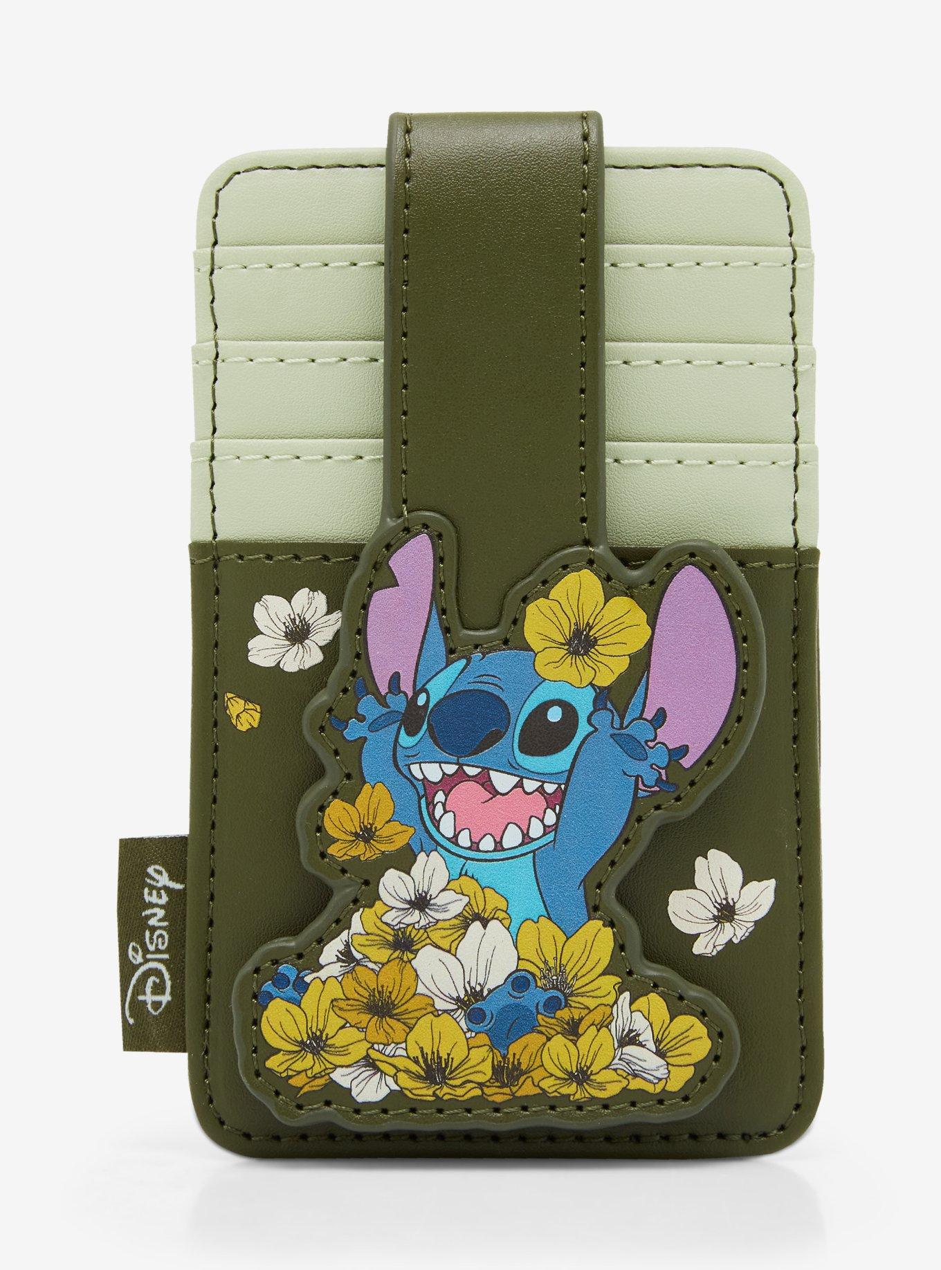 Loungefly Disney Lilo & Stitch Floral Stitch Portrait Cardholder - BoxLunch Exclusive, , hi-res