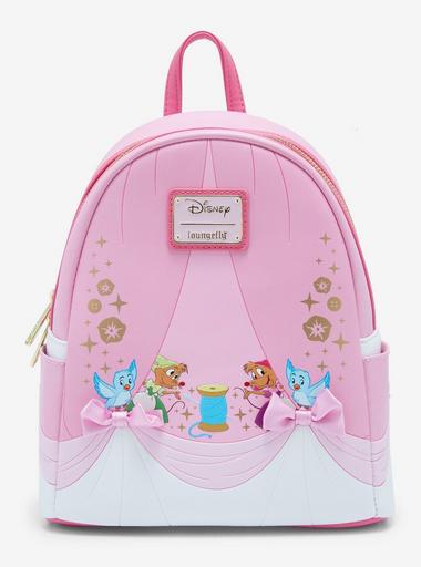 Loungefly Disney NWT Cinderella Pink Roses Mini Backpack Disney Cinderella Pink Flowers Loungefly Mini Backpack NWT  main image 3