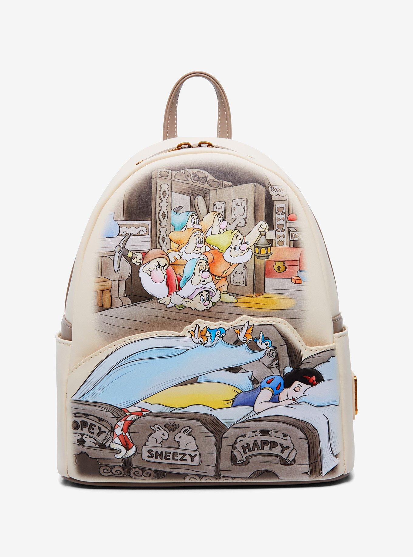 Disney Snow White And Dwarfs Allover Print Mini Backpack