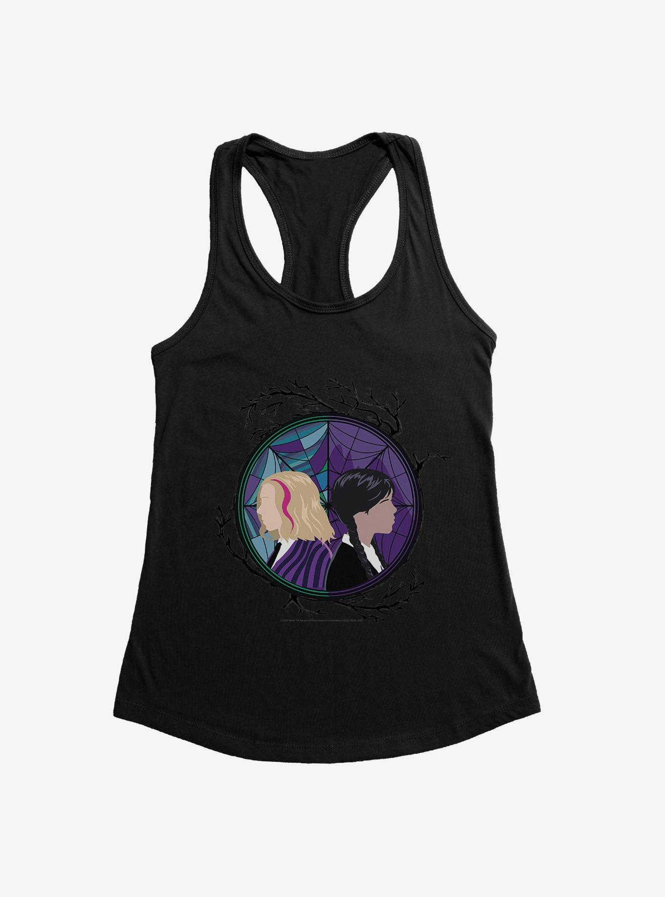 Wednesday Enid And Wednesday Portrait Womens Tank Top, , hi-res