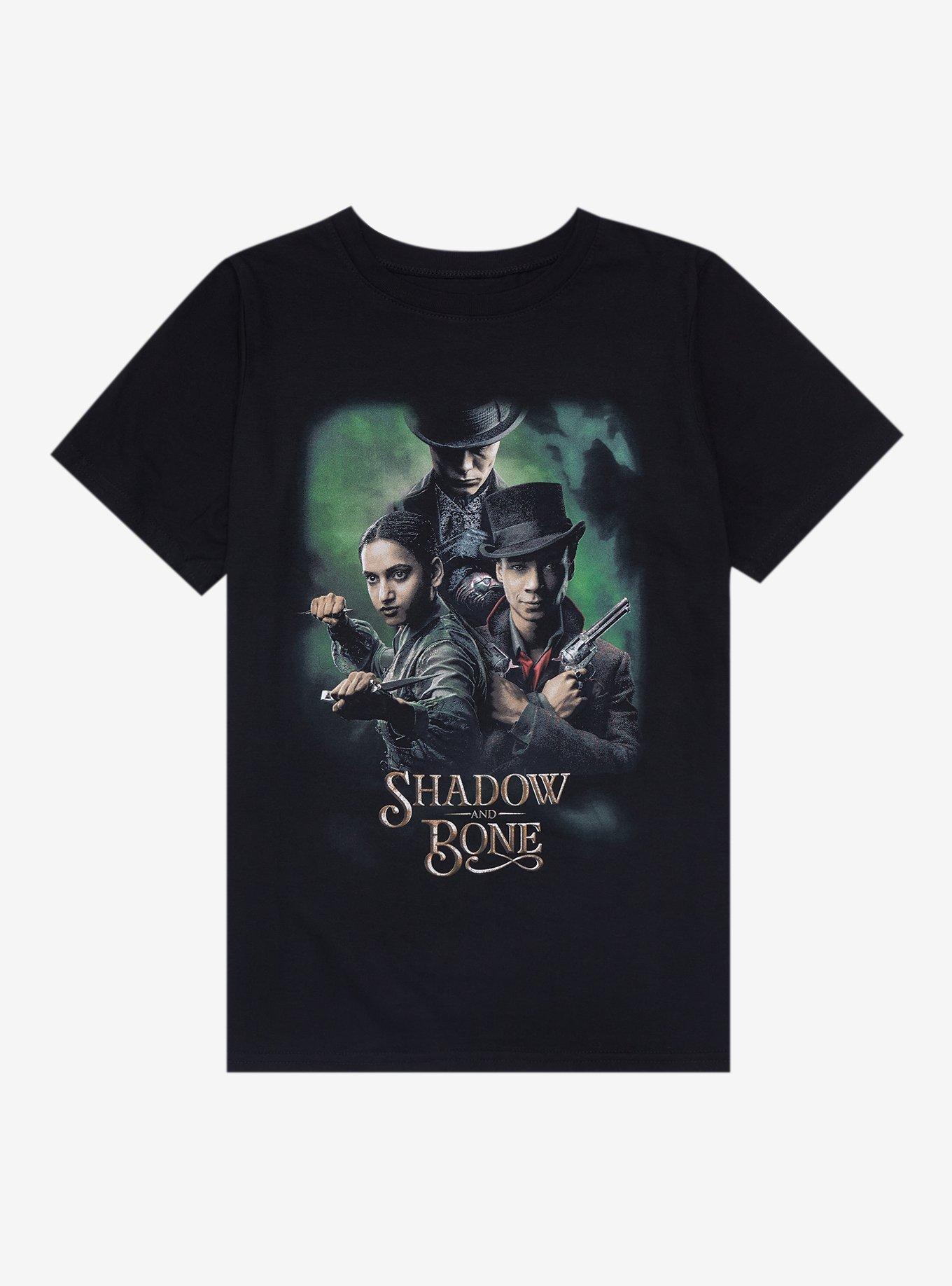 Shadow And Bone The Crows Trio Boyfriend Fit Girls T-Shirt, MULTI, hi-res
