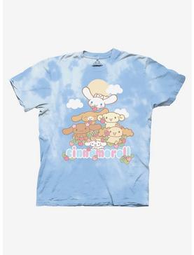 Cinnamoroll Family Blue Tie-Dye Boyfriend Fit Girls T-Shirt, , hi-res