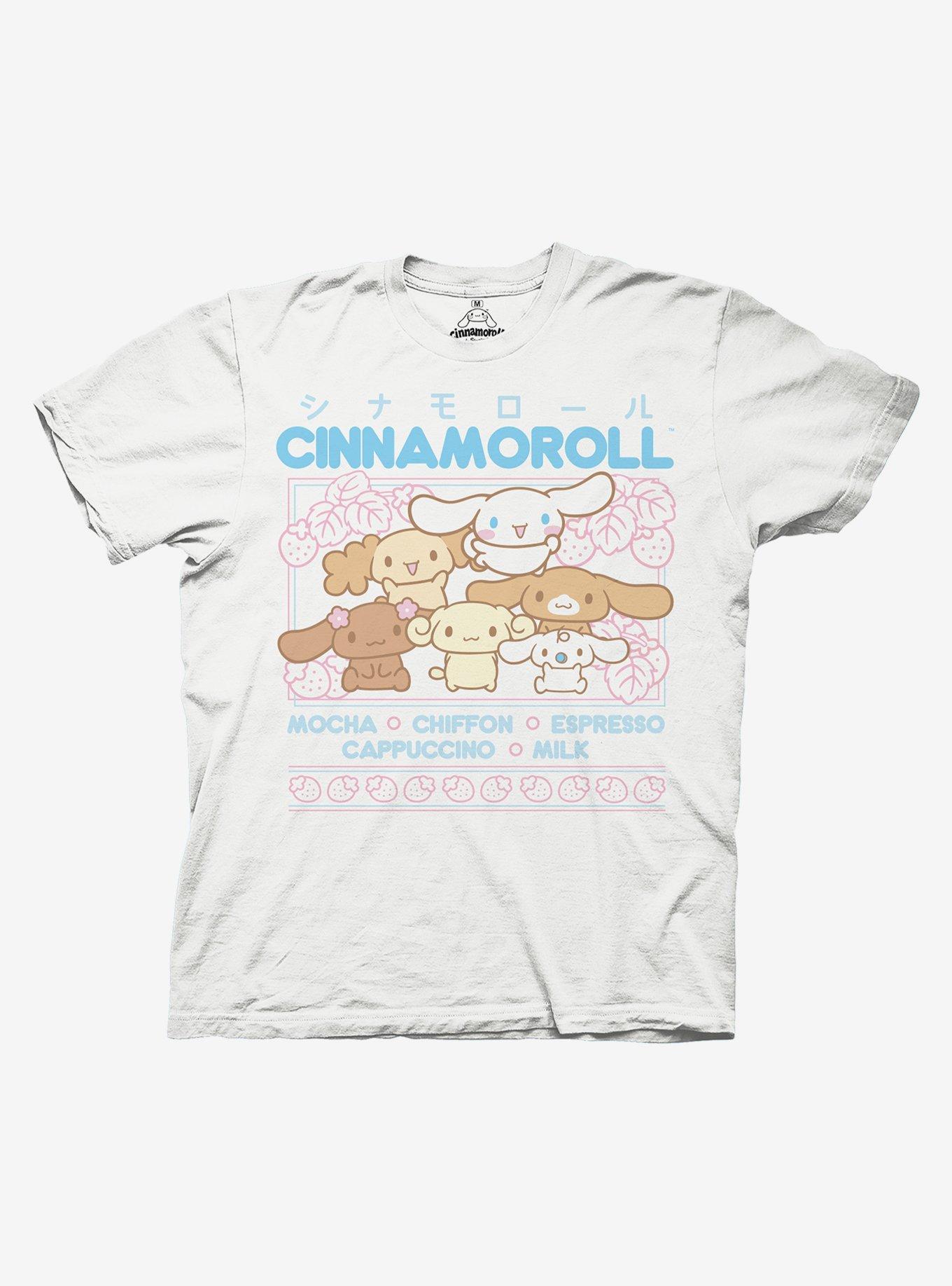 Cinnamoroll Family Strawberries Boyfriend Fit Girls T-Shirt