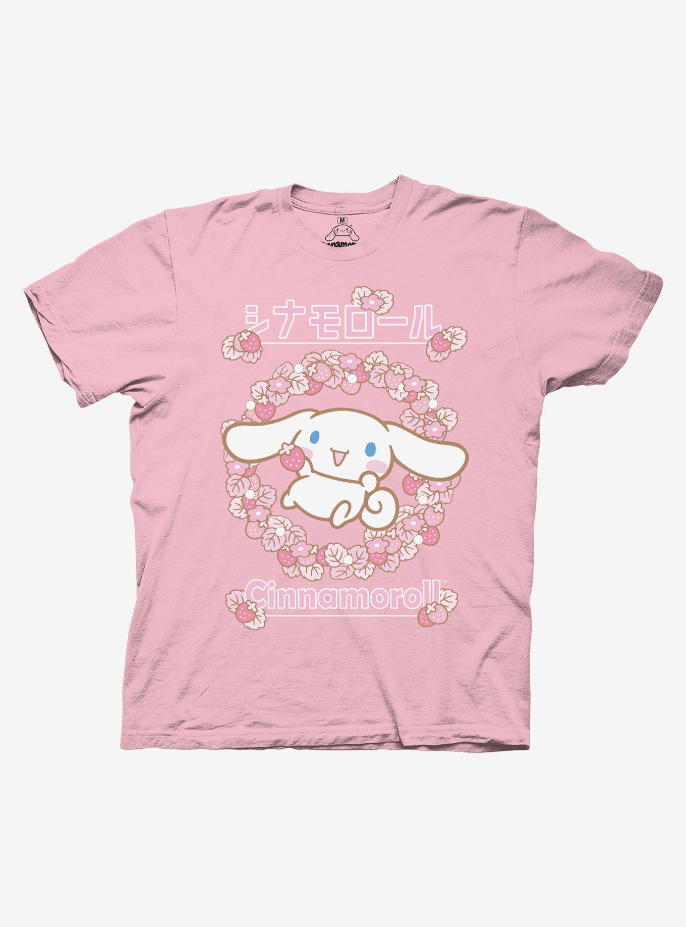 Cinnamoroll Strawberries Boyfriend Fit Girls T-Shirt