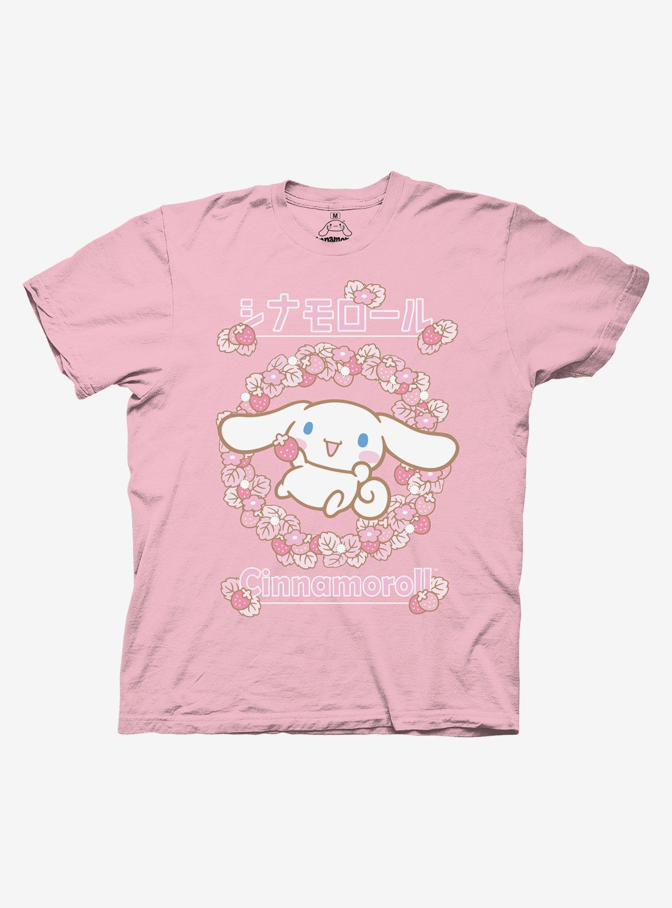 Cinnamoroll Strawberries Boyfriend Fit Girls T-Shirt, , hi-res