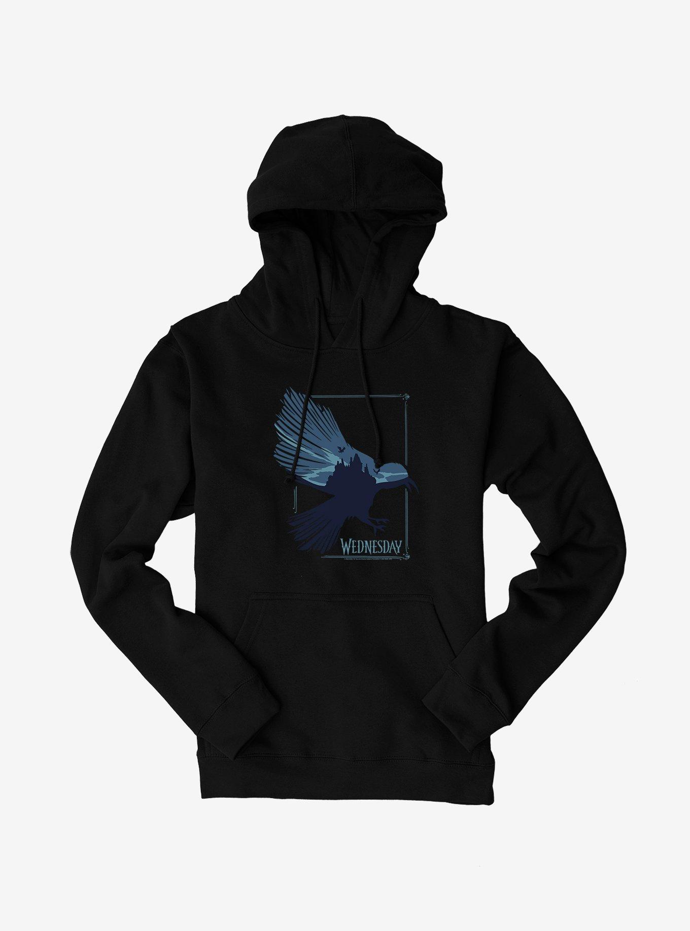 Wednesday Raven Hoodie, , hi-res