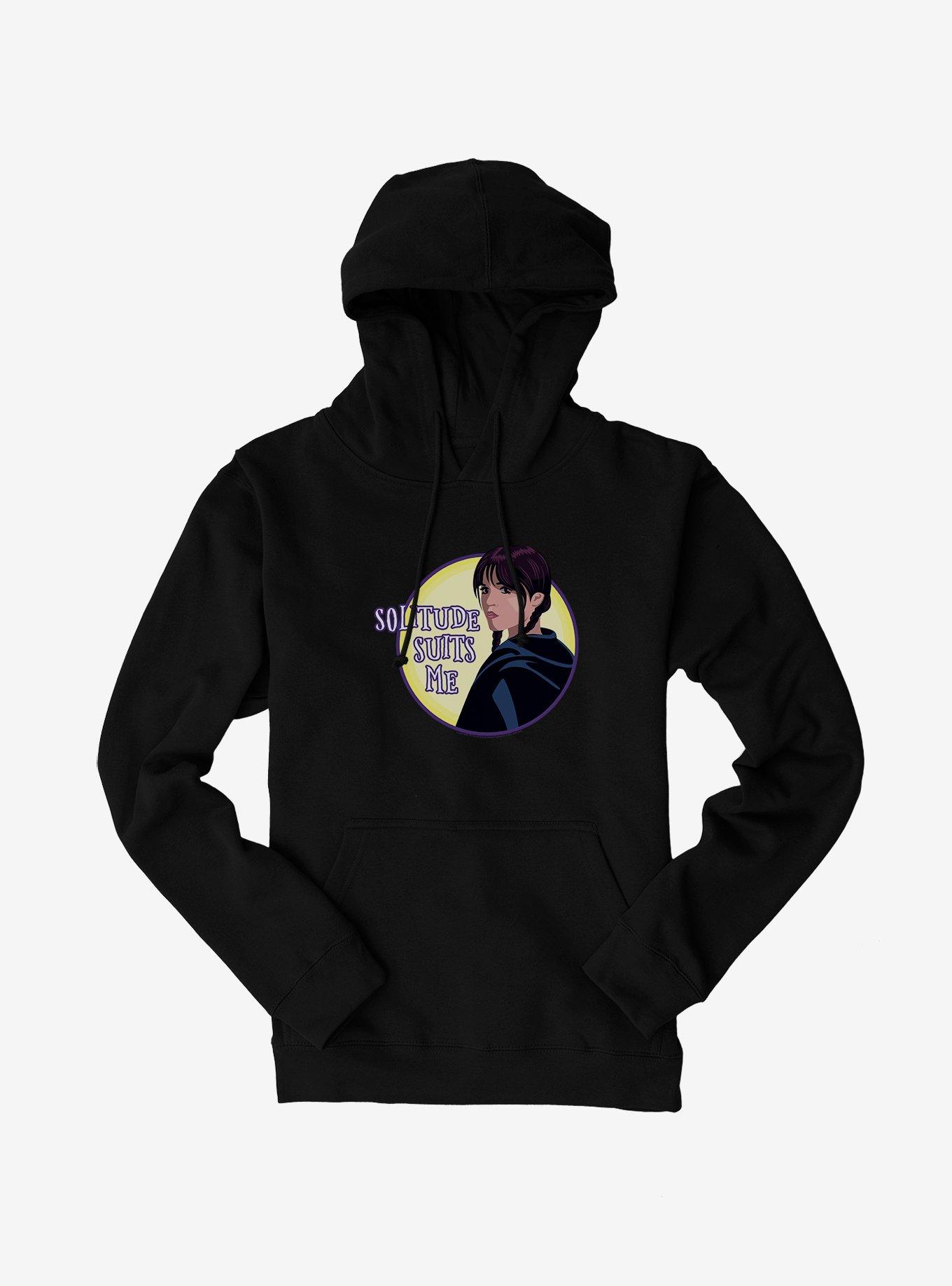 Wednesday TV Series Solitude Suits Me Hoodie, , hi-res