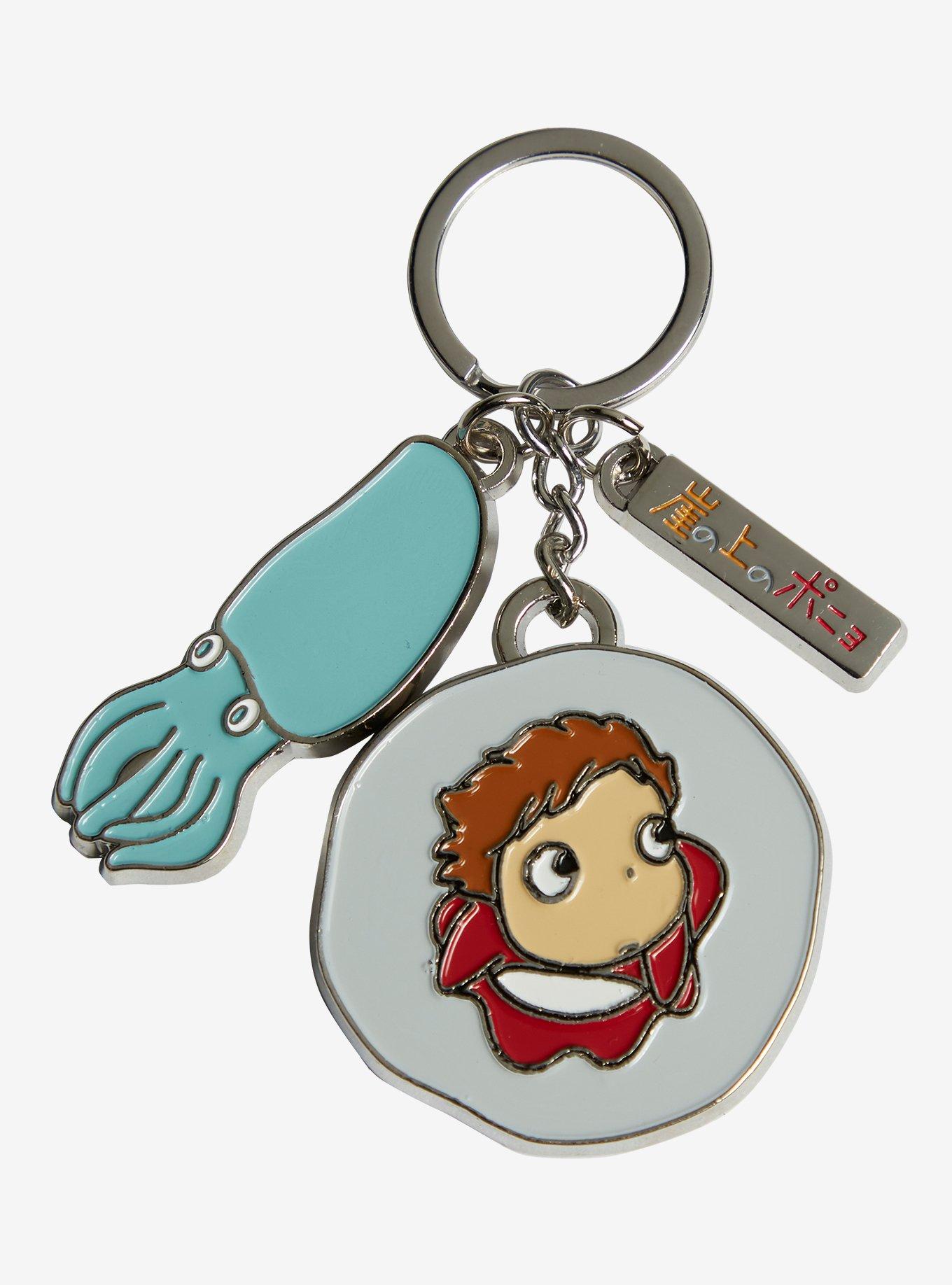 Studio Ghibli Ponyo Multi-Charm Keychain - BoxLunch Exclusive, , hi-res