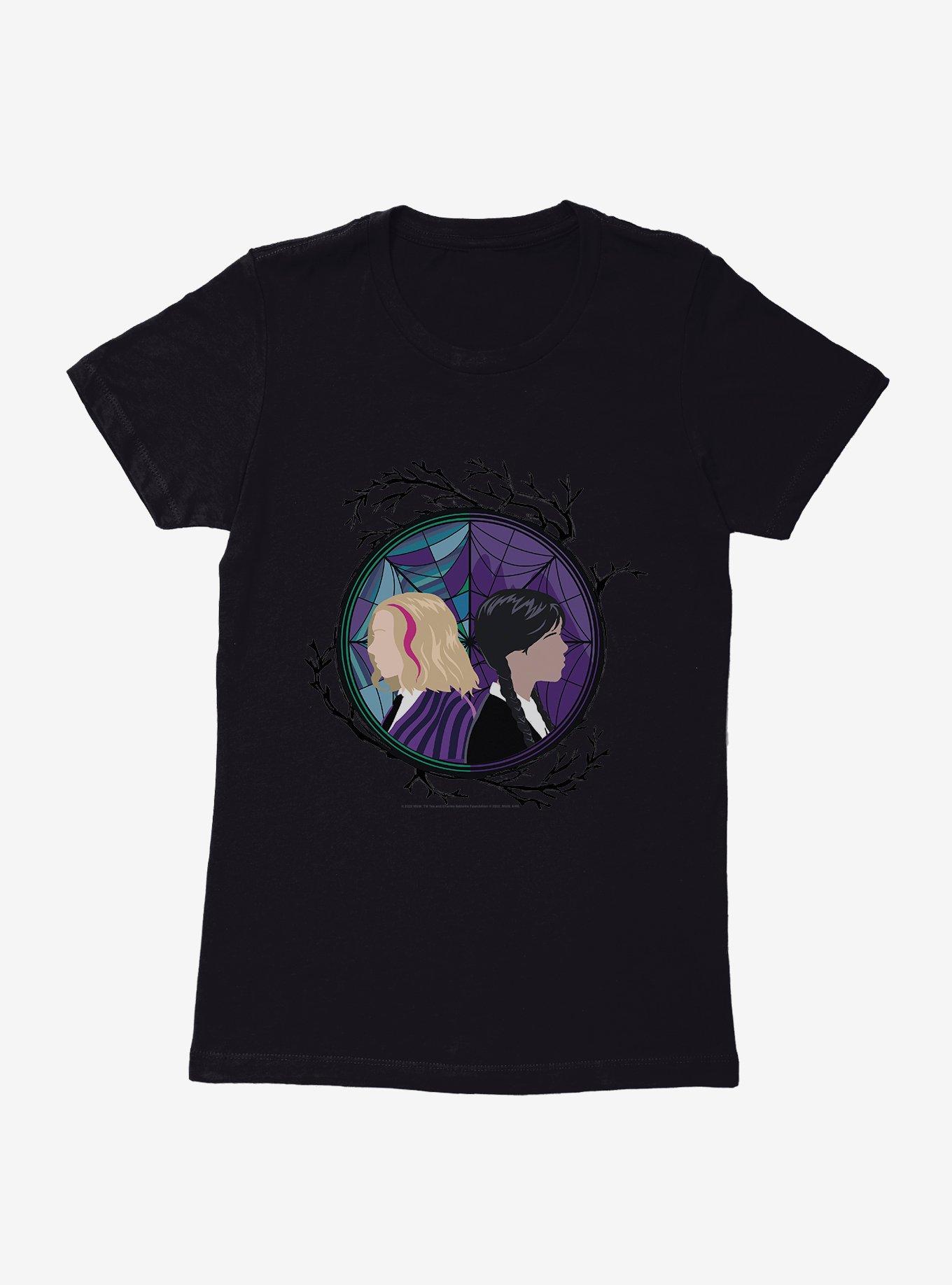 Wednesday TV Series Enid And Wednesday Portrait Womens T-Shirt, , hi-res