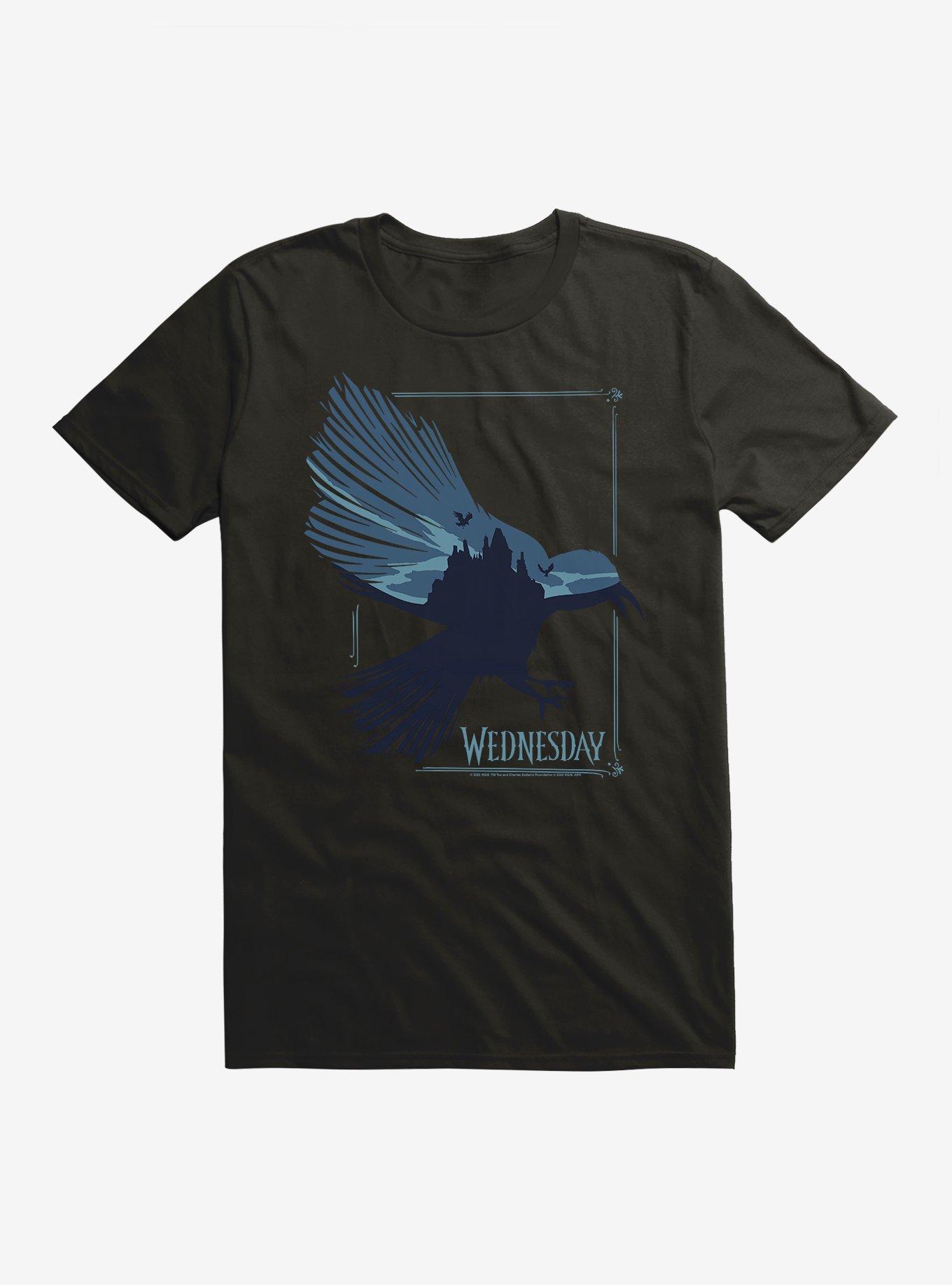 Wednesday TV Series Raven T-Shirt, , hi-res