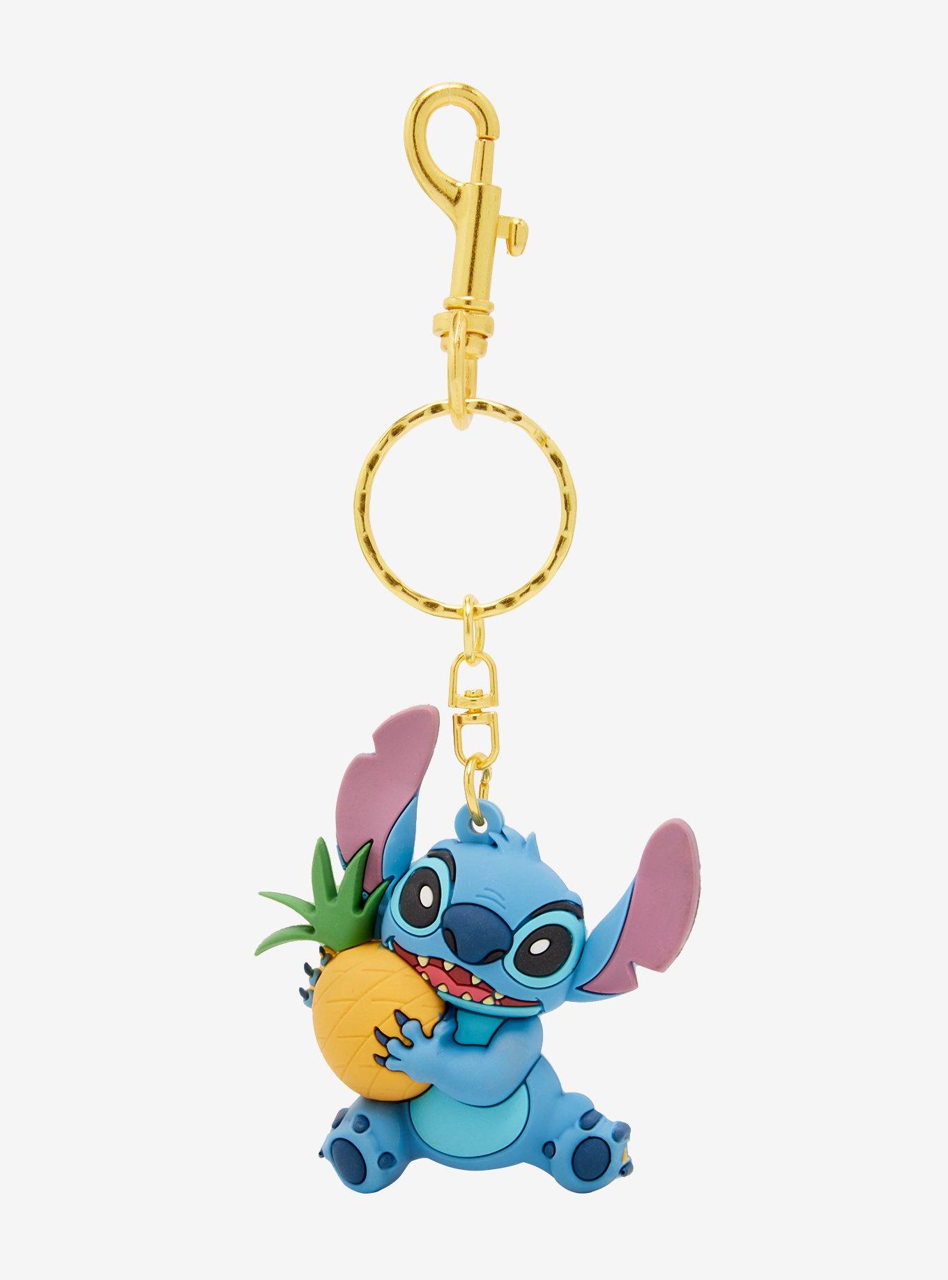 Loungefly Disney Lilo & Stitch Pineapple Stitch Figural Keychain - BoxLunch Exclusive, , hi-res