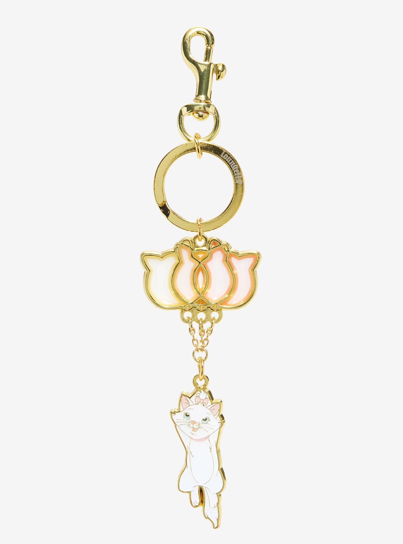Loungefly Disney The Aristocats Marie Balloons Multi-Charm Keychain - BoxLunch Exclusive, , hi-res