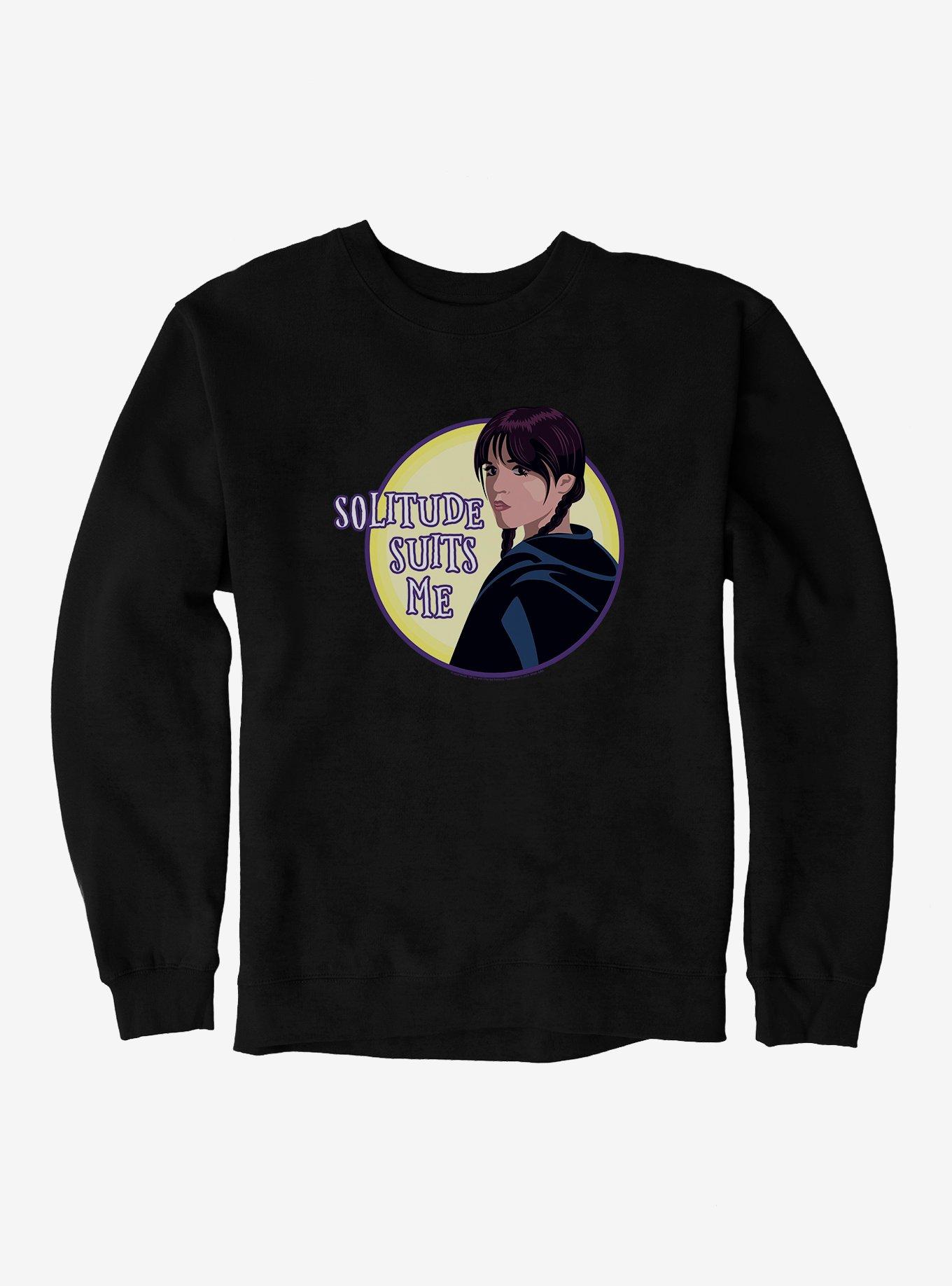 Wednesday TV Series Solitude Suits Me Sweatshirt, , hi-res