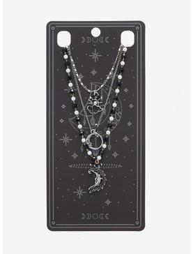 Moon Cloud Rosary Necklace Set, , hi-res