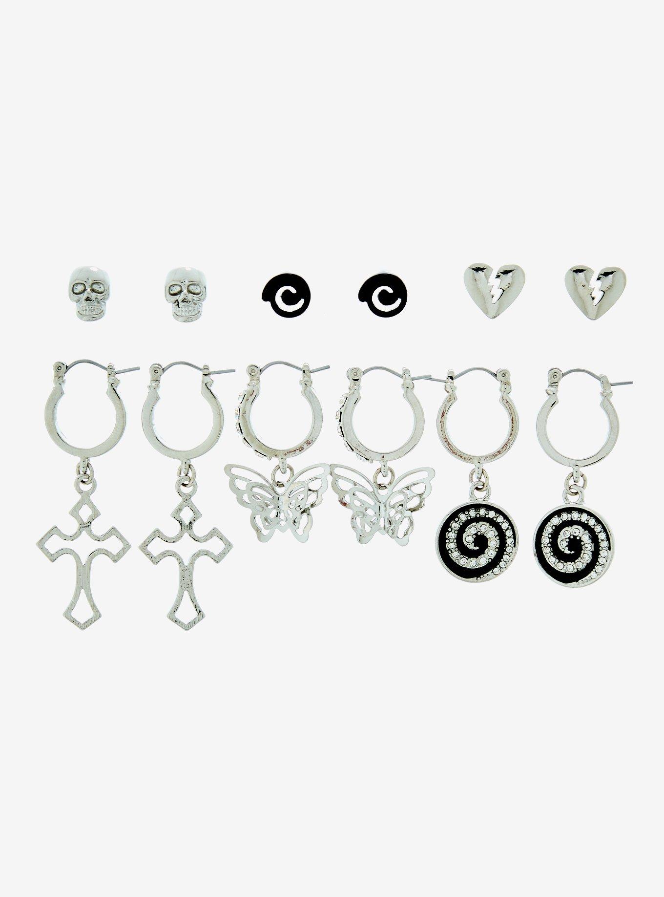 Cross earrings deals hot topic