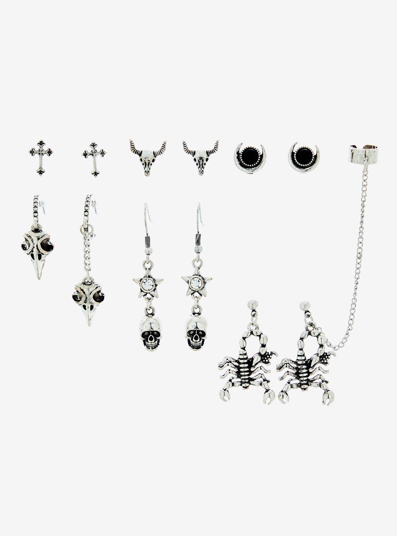 Skull Scorpion Earring Set, , hi-res