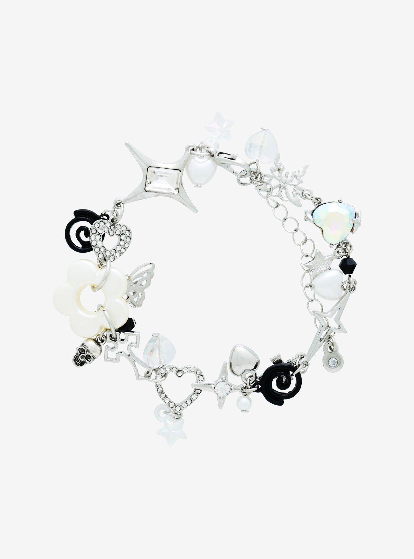 Animal Cartoon Charm Bracelets Without Charms With Flower Bell And
