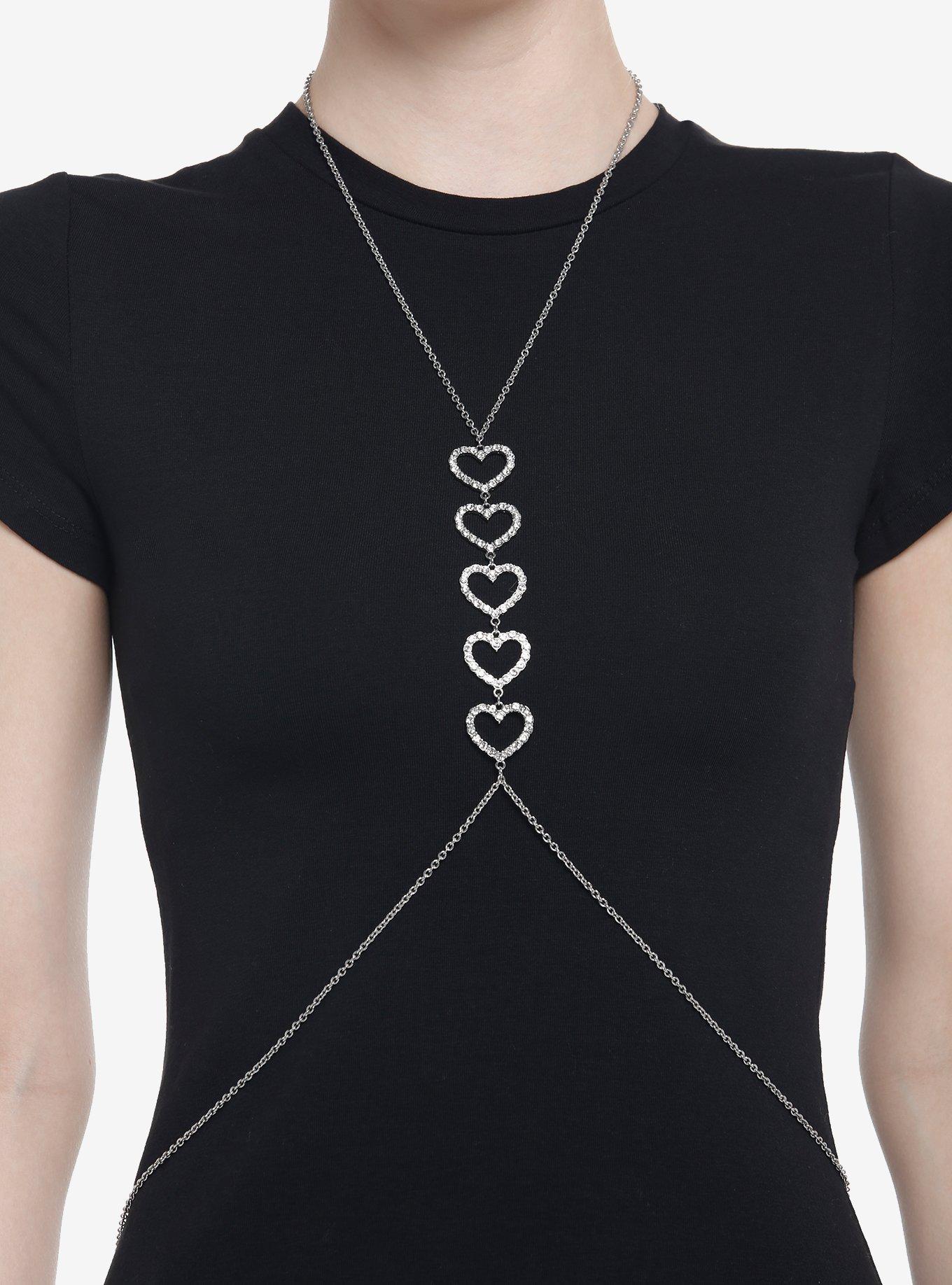 Bejeweled Heart Body Harness, , hi-res