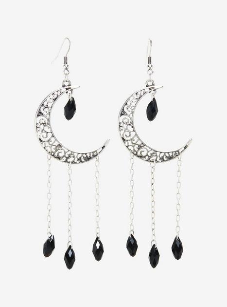 Mm Crescent Moon Pentagram Earrings Rm | eBay