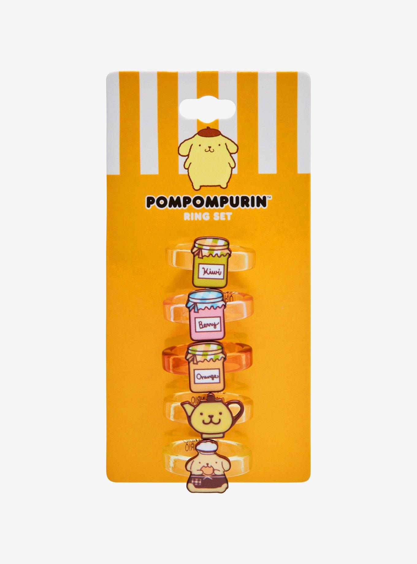 Pompompurin Bakery Acrylic Ring Set