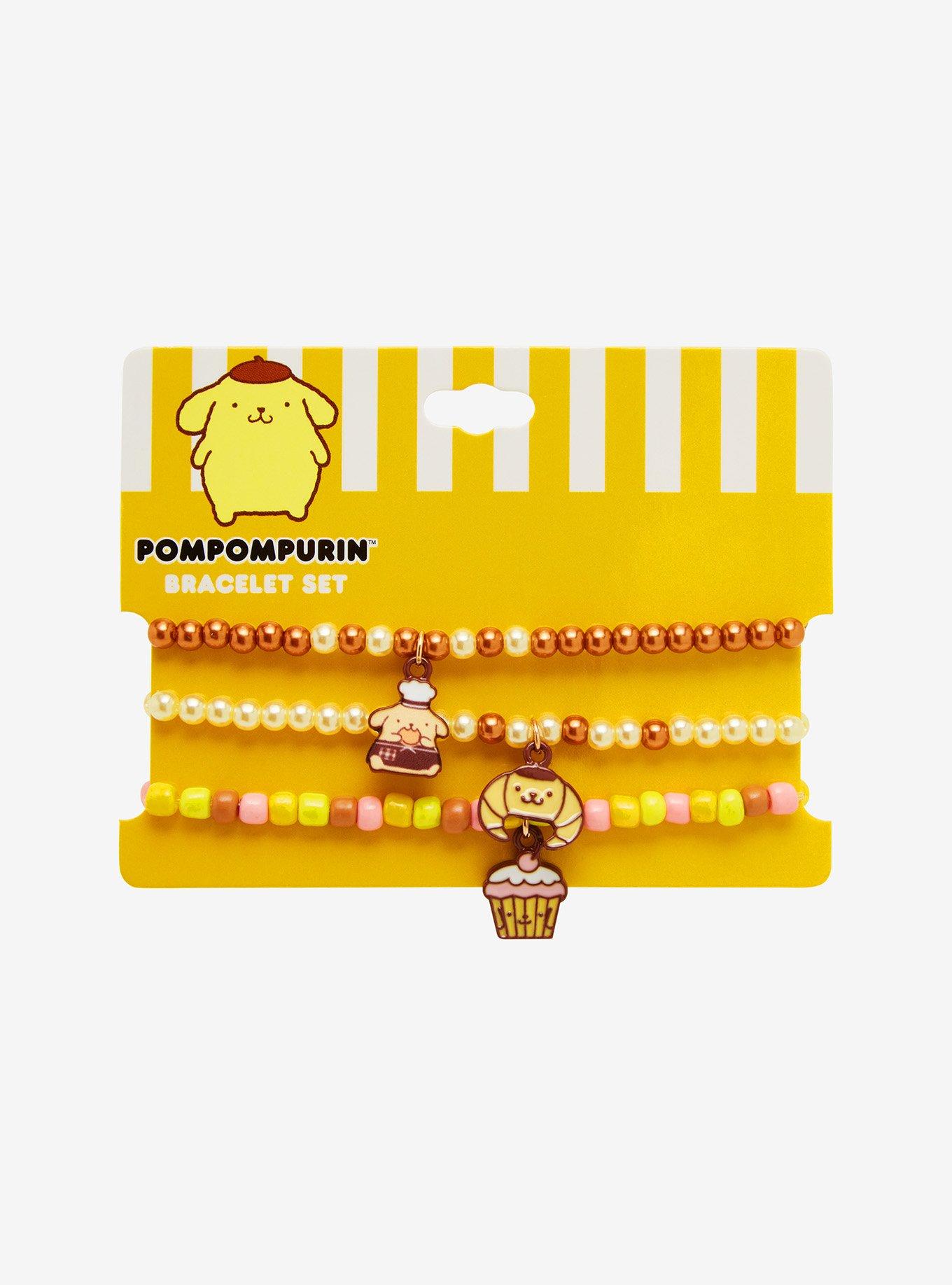 Pompompurin Bakery Treats Beaded Bracelet Set, , hi-res