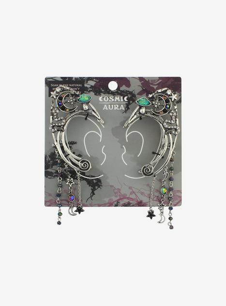 Cosmic Aura Dark Celestial Charm Cat Ear Cuffs Set | Hot Topic
