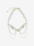 Sweet Society Embroidered Heart Choker, , hi-res