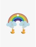 Sweet Society Rainbow Duck Earrings, , hi-res
